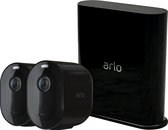 Arlo Pro 3 Spotlight Camera Zwart 2-STUKS - Beveiligingscamera - IP Camera - Binnen & Buiten - Bewegingssensor - Smart Home - Inbraakbeveiliging - Night Vision - Incl. Smart Hub - Incl. 90 dagen proefperiode Arlo Service Plan - VMS4240B-100EUS