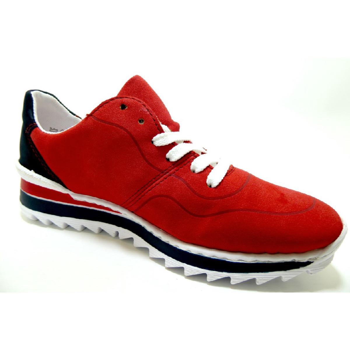 Rieker Sneakers rood - Maat 36 | bol