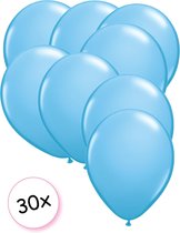 Ballonnen Licht blauw 30 stuks 27 cm