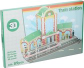 Non-branded 3d-puzzel Treinstation Junior 89 Stukjes