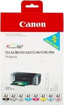Canon CLI-42 - Inktcartridge / Zwart / Cyaan / Magenta / Foto Magenta / Foto Cyaan / Grijs / Licht Grijs