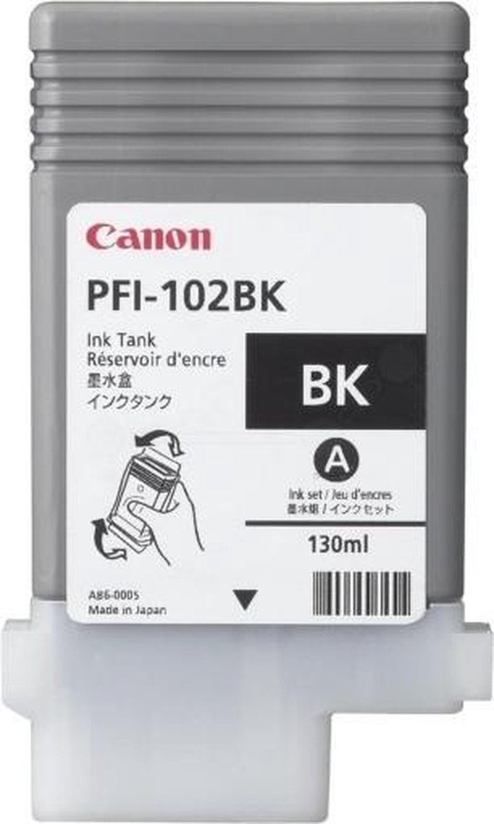Canon PFI-102BK - Inktcartridge / Zwart