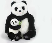 Knuffel Panda met baby, Hansa, 60 cm