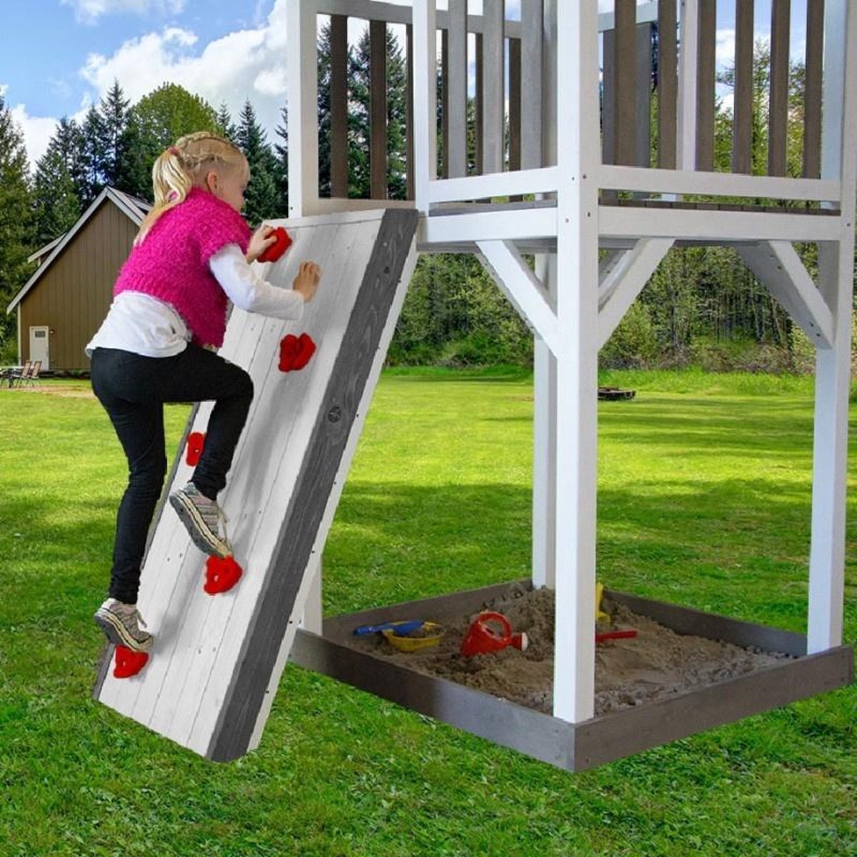 Axi climbing wall mur d'escalade en bois | accessoire / extension aire de jeux