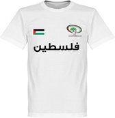 Palestina Football T-Shirt - Wit - XXL