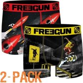 Freegun microvezel | MAAT M | 2-pack heren boxershorts | Skate/raket