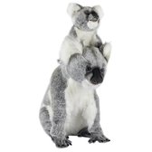Hansa pluche koala knuffel met baby 60 cm