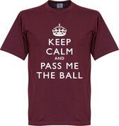 Keep Calm And Pass Me The Ball T-Shirt - XL
