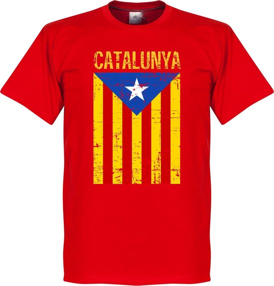Catalonië Vintage T-Shirt - Rood - M