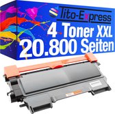 PlatinumSerie® 4 Toners Mega XXL Black alternatief voor Brother TN-2220