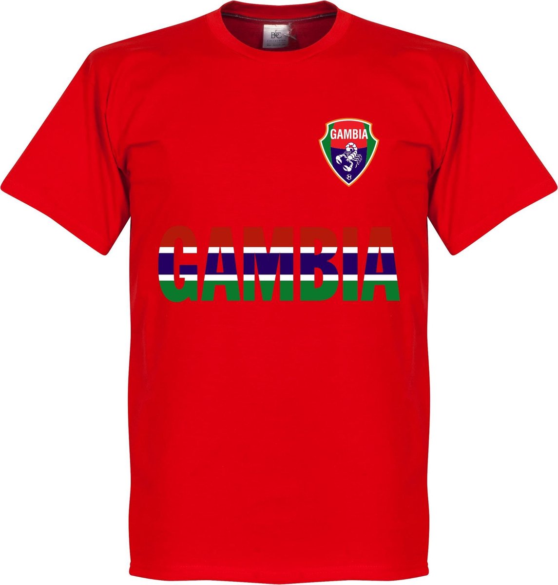 1145x1200.jpg Gambia Team T-Shirt - Rood - S - Afbeelding 1