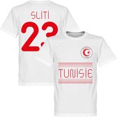 Tunesië Sliti 23 Team T-Shirt - Wit - XS