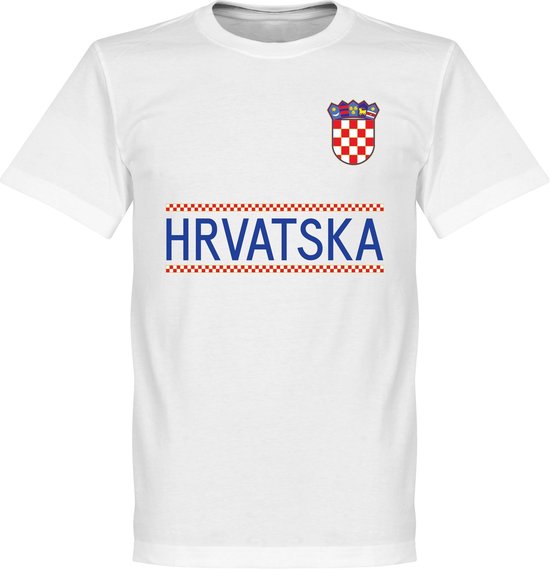 Kroatië Team T-Shirt - Wit - XXXXL