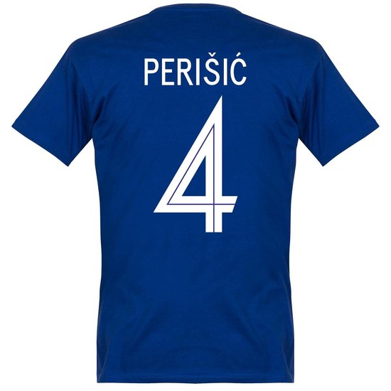 T-Shirt Croatie Perisic 4 Team - Bleu - XXL