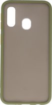 Hoesje Geschikt voor de Samsung Galaxy A20e - Hard Case Backcover Telefoonhoesje - Groen