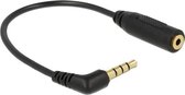 Câble audio noir DeLOCK 0,175 m 3,5 mm / 2,5 mm 0,175 m 3,5 mm 2,5 mm