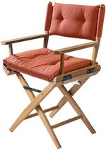 Regisseursstoel Teak DeLuxe met Forza Oranje kussenset