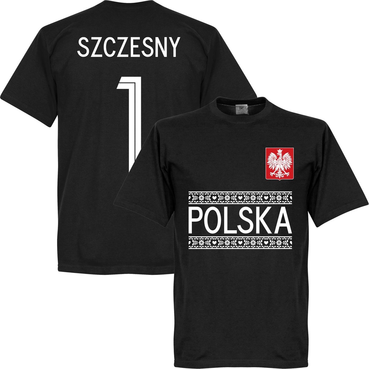 Polen Szczesny Keeper Team T-Shirt - Zwart - XXXL