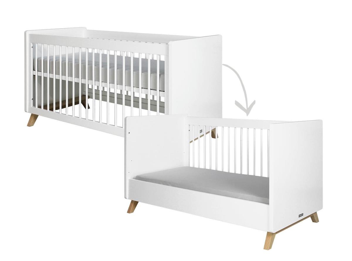 Bopita Lynn bedbank 70x140 - Wit/Naturel Bopita Lynn bedbank 70x140 - Wit/Naturel