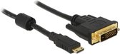 DeLOCK Mini HDMI naar DVI-D Dual Link kabel / zwart - 2 meter