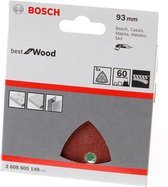 Bosch - 5-delige schuurbladenset 93 mm, 60