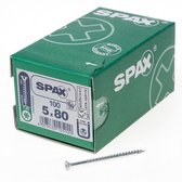 Spax Spaanplaatschroef Verzinkt Torx 5.0 x 80 mm - 100 stuks