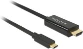 DeLOCK Premium USB-C naar HDMI kabel met DP Alt Mode (4K 60 Hz) / zwart - 2 meter