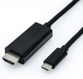 Transmedia USB-C naar HDMI kabel met DP Alt Mode (4K 60 Hz) / zwart - 3 meter