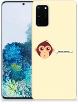 Geschikt voor Samsung Galaxy S20 Plus Telefoonhoesje met Naam Monkey