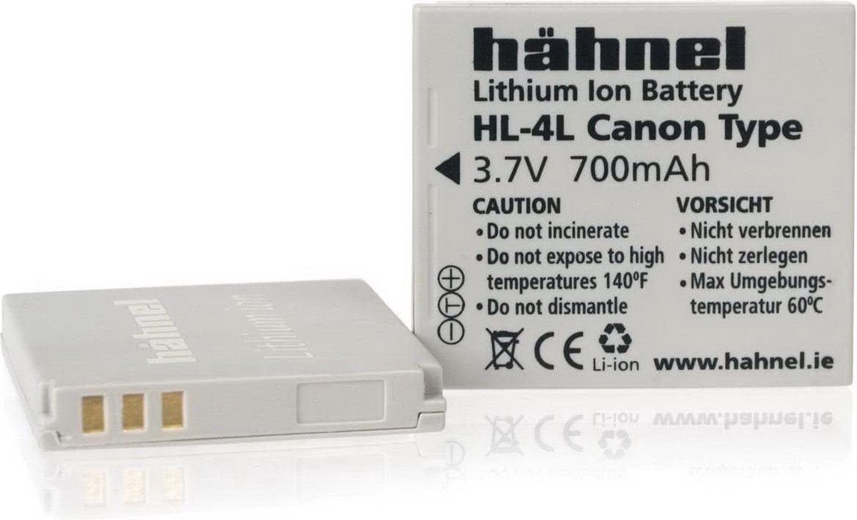 HÃ¤hnel HL-4L accu - Canon NB-4L model
