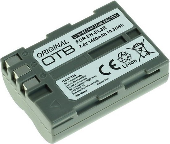 Batterie pour appareil photo OTB compatible avec Nikon EN-EL3e / 1400 mAh |  bol.com