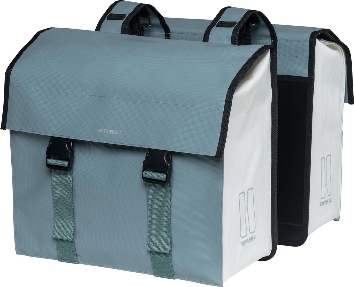 Basil Urban Load Dubbele fietstas - Groen - 48 Liter