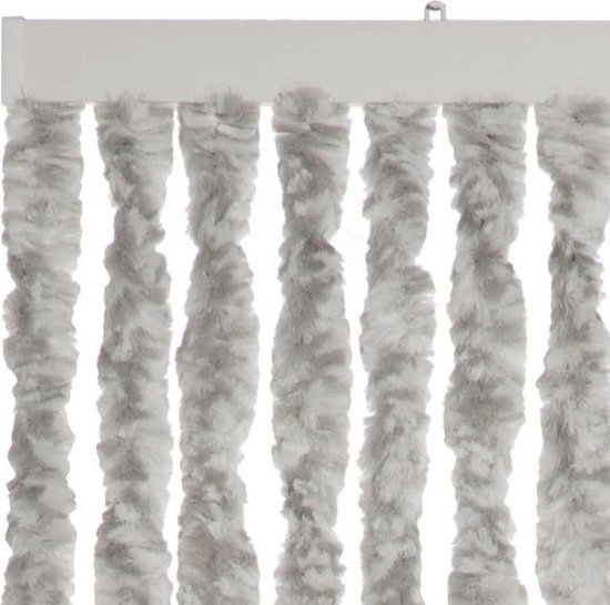 2LIF Martinique Wit-Grijs XL Vliegengordijn deur - 90 x 230 cm — afbeelding 5