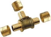 DIPRA T-stuk gelijk aan glijden - Koper - � 16 mm