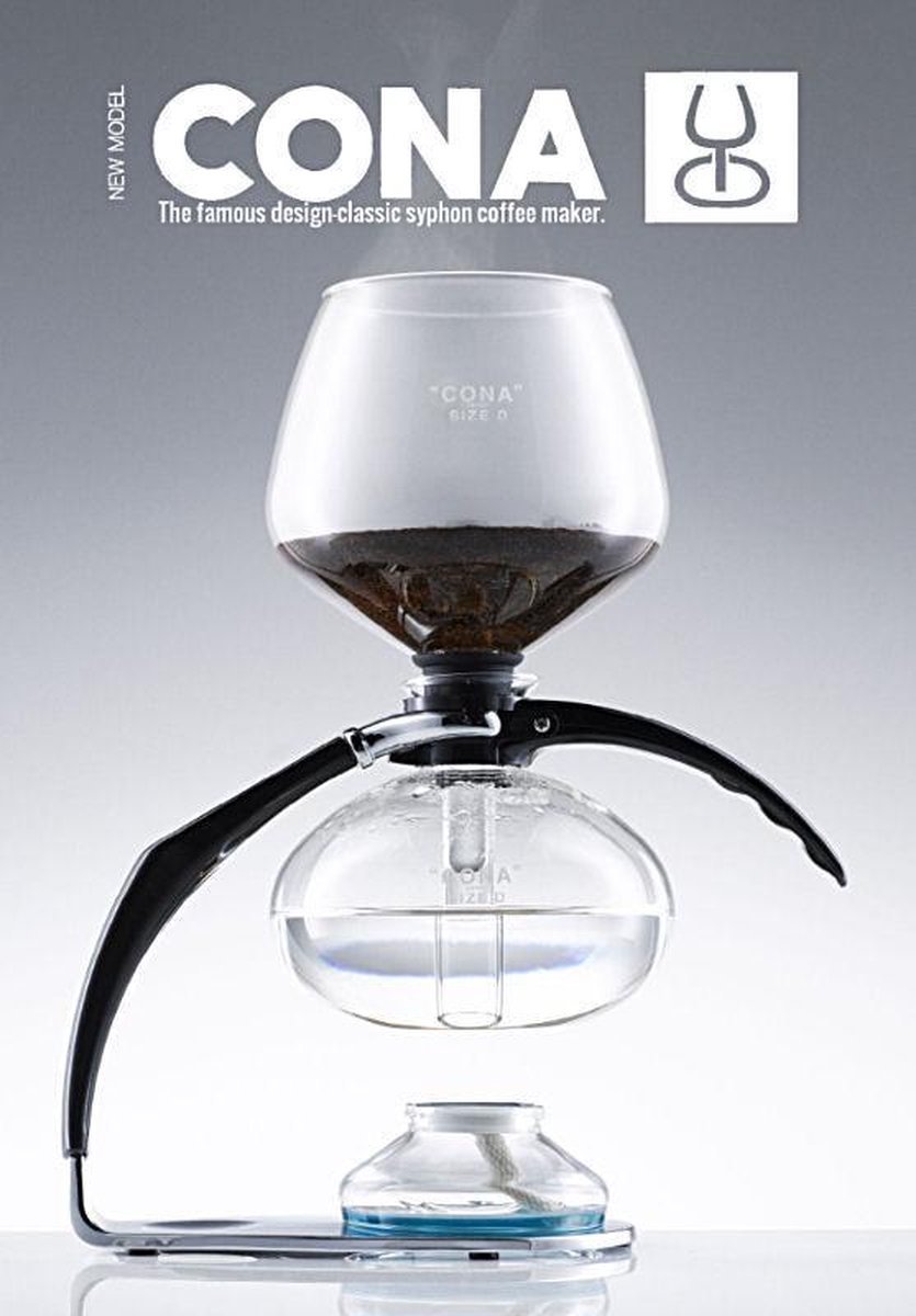 CONA 'Size D-Genius All-Glass' coffee maker, nieuwe 2023 uitvoering. | bol