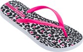 Ipanema Animal Print Dames Slippers - Wit/Roze/Zwart - Maat 39
