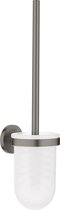 GROHE Essentials Toiletborstelset- Wandmodel - Hard graphite geborsteld (mat antraciet)