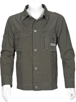 T'RIFFIC STORM  Combi jack Canvas wash 100%  katoen Olijfgroen - Maat 52
