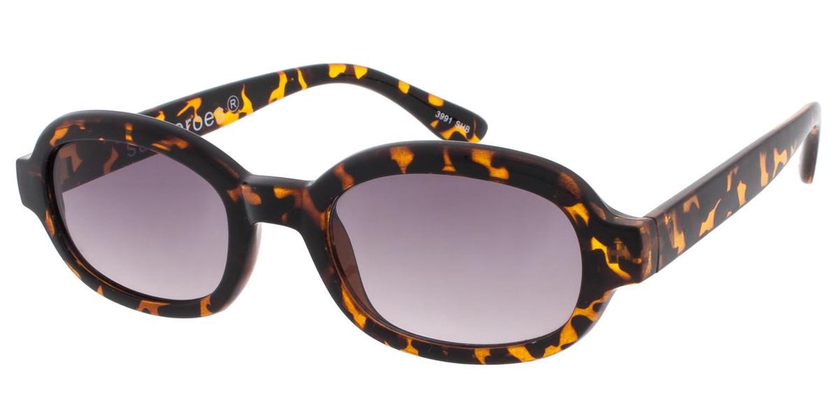 Icon Eyewear Zonnebril BELL - Tortoise montuur - Lichtgrijze glazen