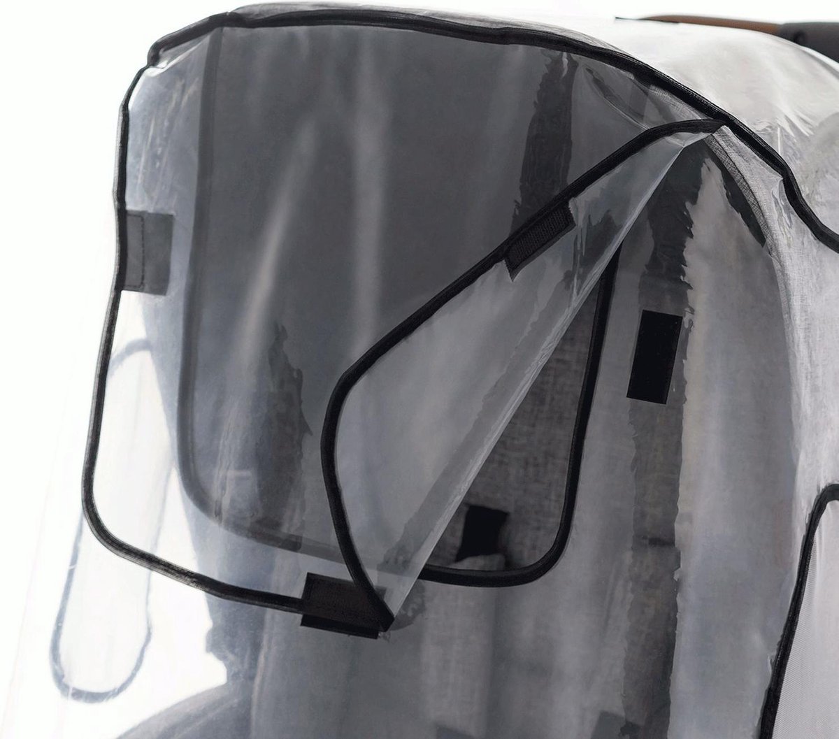 Reer - Universele Regenhoes XL - Transparant voor grote buggy en kinderwagen – foto 3