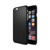 Spigen dunne pasvorm iPhone 6 6s Polycarbonaat hoesje - Zwart