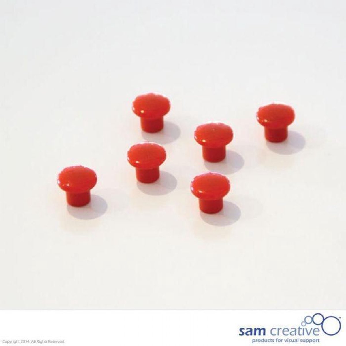 Set magneten 10mm rood