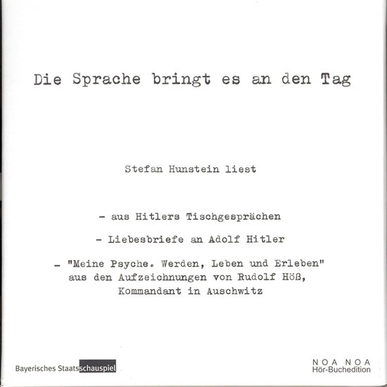 Die Sprache bringt es an den Tag - cover