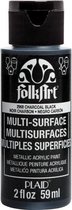 FolkArt Multi-Surface metallic Charcoal black 59ml