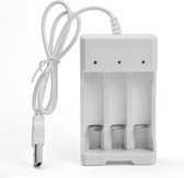 DrPhone BD2 - Batterij - Oplader - Usb - Compact - Reizen - AA - AAA