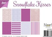 Joy!Crafts Papierset - Snowflake kisses - A4 - 3x4 dubbelzijdig designs