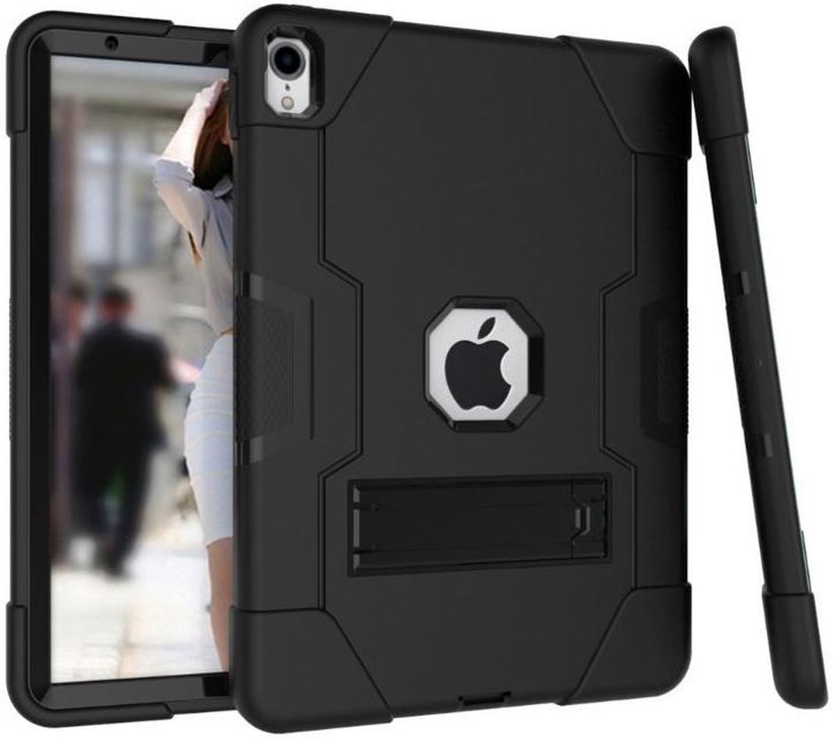 Apple iPad Air/2017/2018 9.7" Anti-shock cover Zwart