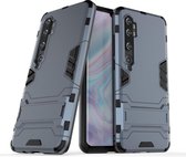 Xiaomi Mi Note 10 Hoesje - Armor Kickstand - Donkerblauw