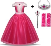 WiseGoods - Cinderella Jurk - Assepoester - Prinsessenjurk Meisje - Verkleedkleding - Kinderkostuum - 6-7 jaar - 116-122 - Maatadvies: Valt normaal