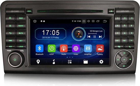 Mercedes ML/GL Klasse W164 X164 Android autoradio met Navigatie, Bluetooth  en Handsfree be | bol.com